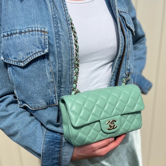 Sold RARE Chanel Pastel mini rectangle bag - Picture 5 of 17
